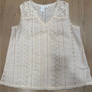 Joie Eyelet Crochet Women's Top